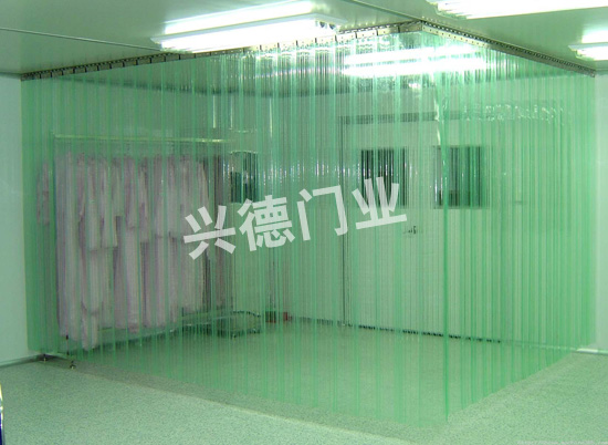 網(wǎng)格防靜電軟門簾，白色防靜電軟簾